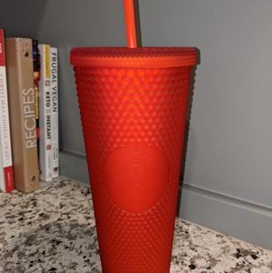BNwt Matte red starbucks tumbler 24oz